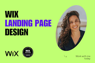build a professional landing page on wix that converts