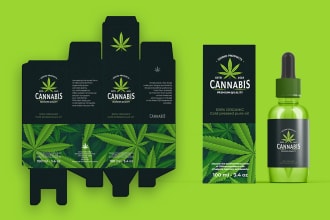 do cannabis label, dropper bottle, weed pouch, oil label, cbd cannabis label