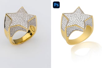 do jewelry retouching and background removal