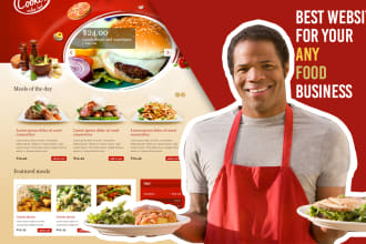 design restaurant website, fast food website, bbq website