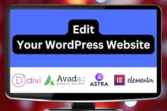 update or edit your wordpress website