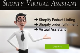 be your shopify virtual assistant and product listing service