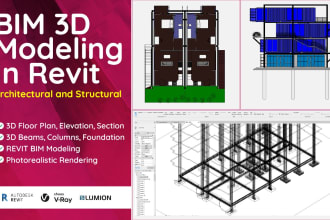create revit bim model architectural and structural
