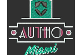 do logo embroidery digitizing in dst,pes 1hr