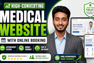 built a medical website, healthcare website and dental website
