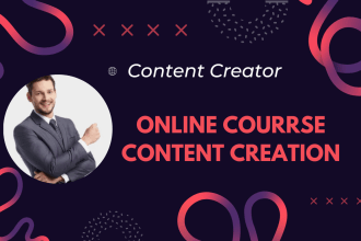 do online course content, course creation, course development, course uploading