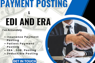 do patient payment posting, eob, era, and any type of PR posting