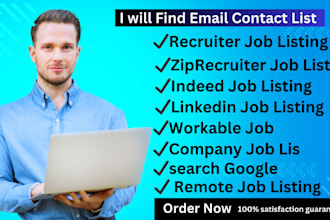collect recruitment leads from zip recruiter linkedin