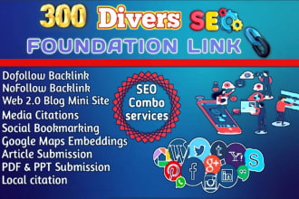 create foundation link 300 diverse backlinks