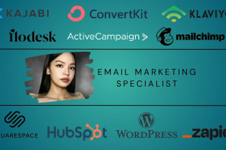 set up email marketing automation klaviyo active campaign mailchimp convertkit