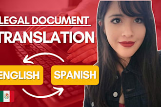 translate legal documents from english to spanish or spanish to english