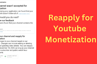 reapply your channel for youtube monetization