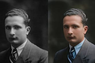 colorize, restore, repair and enhance your old photo