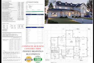 draft 2d floor plans blueprints for UK USA permit drawings