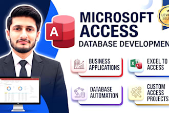 design custom ms access database applications and projects