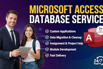 develop microsoft access database project and assignments