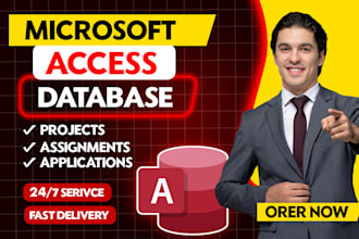 develop custom ms access database applications, projects, and assignments