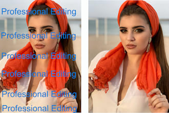 photo editing or professionally remove images watermarks