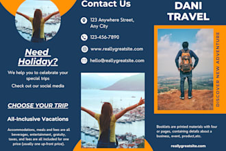 create professional bifold and trifold brochure designs