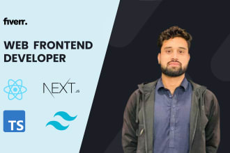 be your frontend web developer using html CSS react and nextjs