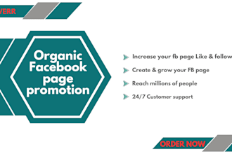organic facebook page promotion