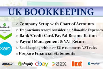 do UK bookkeeping with vat returns