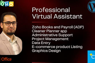 be your professional virtual assistant for admin, data entry, scheduling