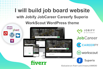 build job board website with jobify jobcareer careerfy superio workscout theme