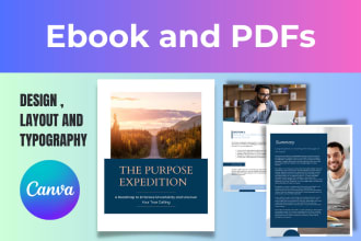 design professional ebooks and pdf in canva