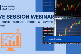 host a forex, crypto, stock webinar