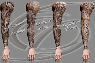 draw a unique custom tattoo design