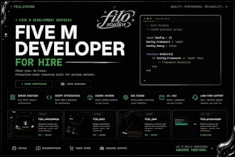 develop custom fivem scripts and optimize your server