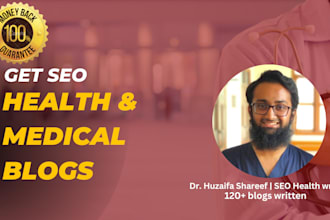 write an SEO health blog or article