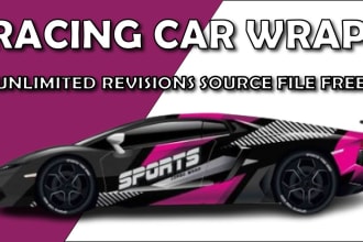 make car wrap design, itasha car wrap design, itasha design car, racing car wrap