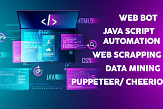 scrape and automate websites using nodejs and puppeteer