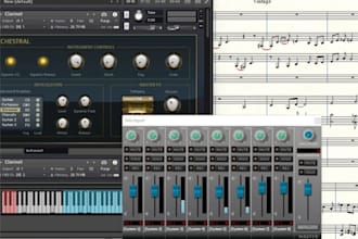 compose and produce a soundtrack for your video or movie