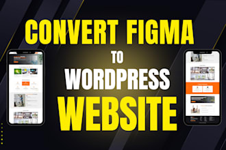 convert xd, psd, figma to wordpress website design with elementor