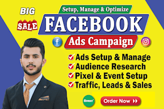 setup facebook ads campaign increase to leads and sales