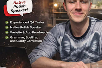 proofread your website or application in polish