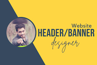 design website headers and banners for you