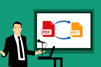 convert pdf to powerpoint slides in PPT or google slides