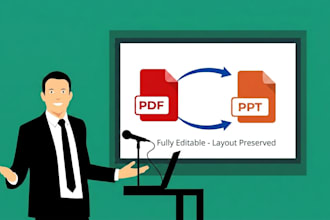 convert pdf to powerpoint slides in PPT or google slides