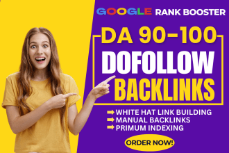 create da 90 high quality dofollow SEO backlinks high da authority link building