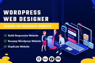 design, redesign, duplicate or revamp wordpress website