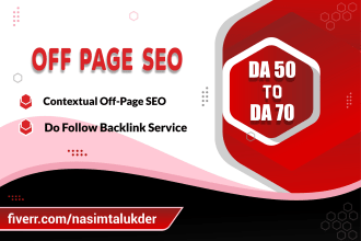 do off page SEO on da 70 site