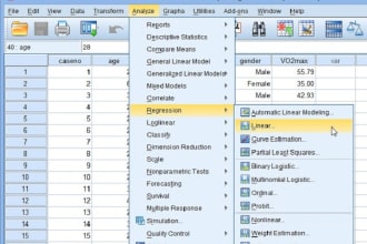 conduct regression and correlation analysis in spss