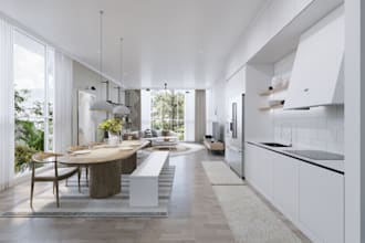 design 3d and  render interior exterior