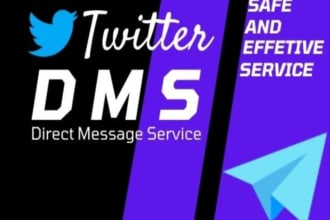 send twitter and instagram dm service
