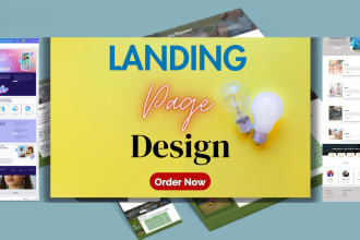 create eye catching landing page design using canva