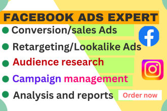setup and manage shopify facebook ads campaign